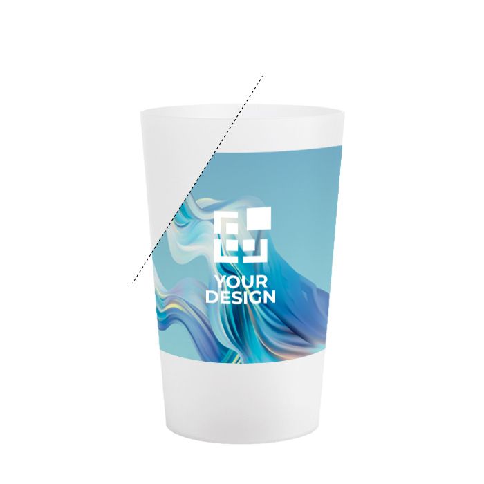 Gobelet en plastique réutilisable fabriqué en Europe 390 ml