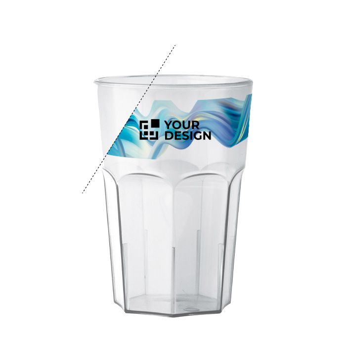 Gobelet réutilisable en plastique Tritan® fabriqué en Europe 400 ml