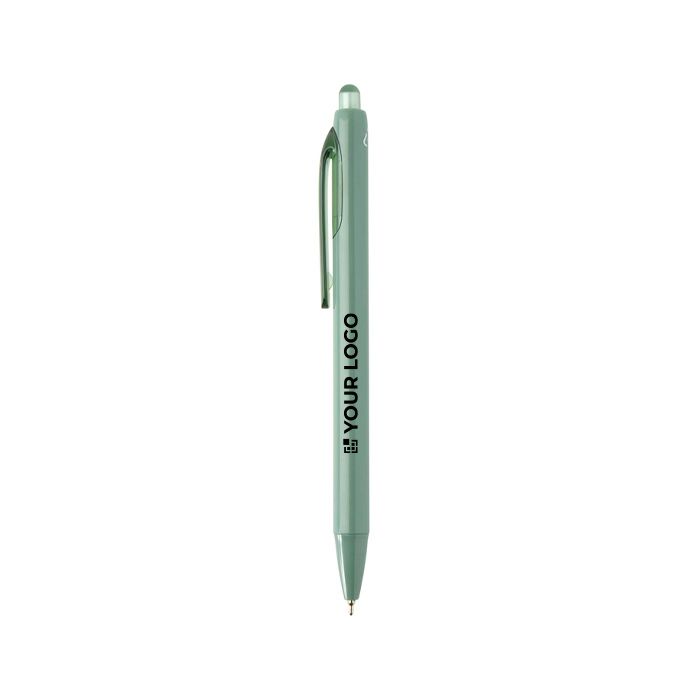 Stylo en plastique recyclé double injection encre bleue