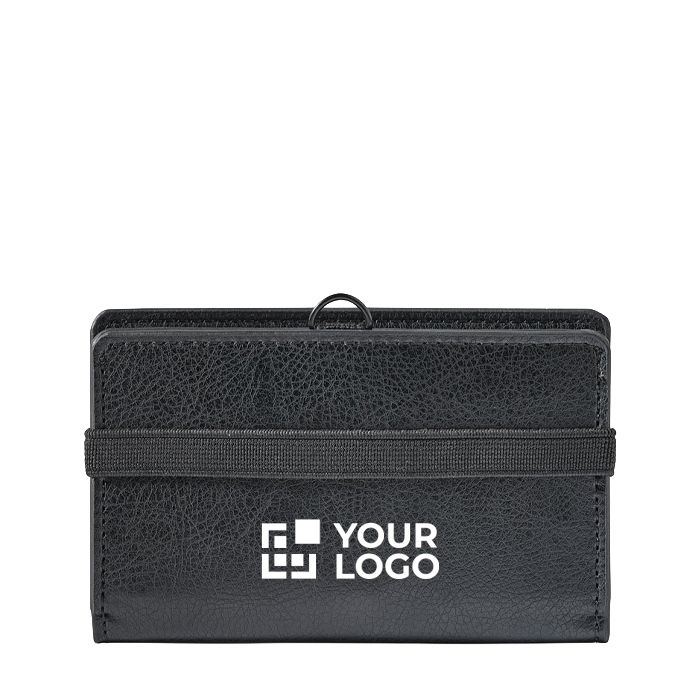 Porte-cartes à fermeture élastique avec protection RFID pour 5 cartes