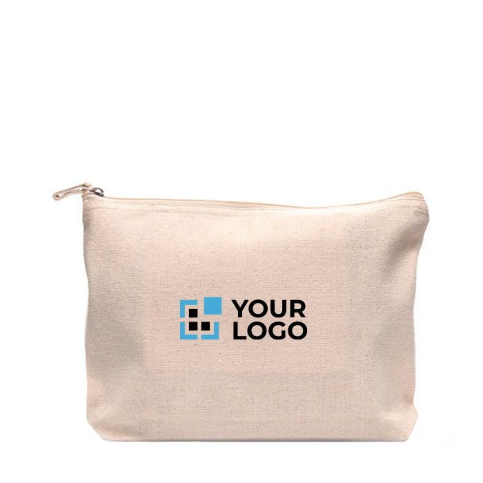 Petit sac en coton avec grand espace et poche intérieure 310 g/m² avec zone d'impression