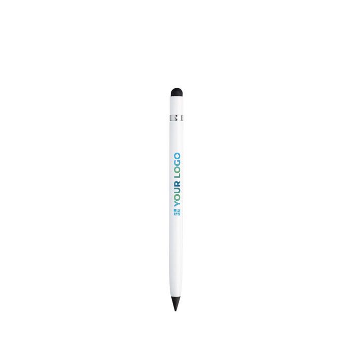 Crayon infini avec pointe en carbone et stylet tactile avec gomme avec zone d'impression
