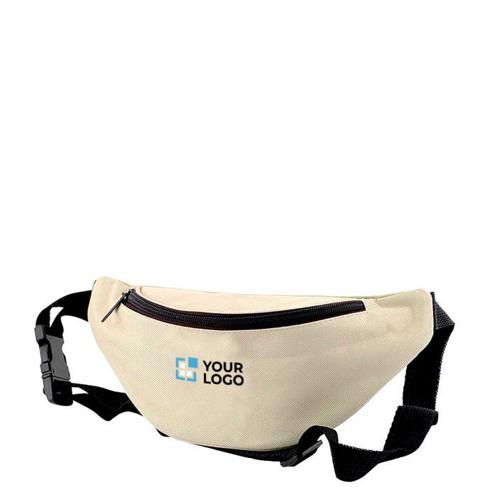 Banane en polyester 600D idéale pour la marche avec sangle ajustable avec zone d'impression