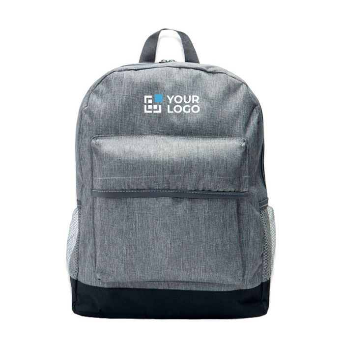 Sac à dos en polyester avec base colorée pour ordinateur 13" avec zone d'impression