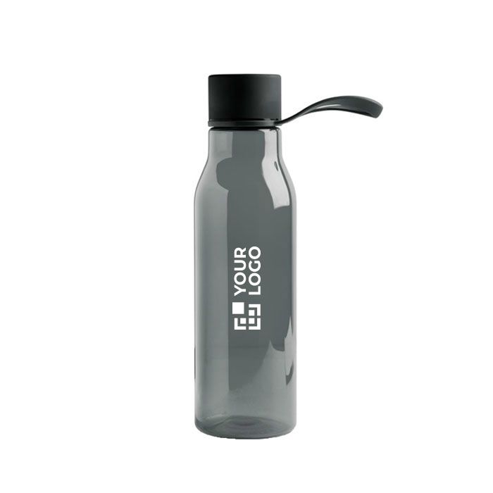 Bouteille en tritan avec bouchon en métal et anse en silicone 600 ml avec zone d'impression