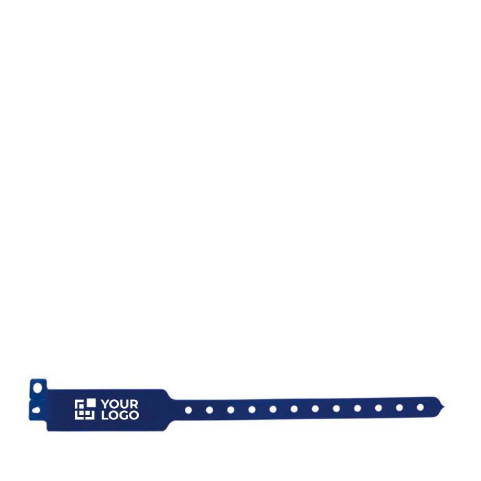 Bracelet en vinyle idéal pour le contrôle d'accès aux festivals avec zone d'impression