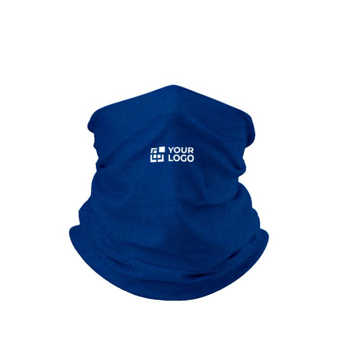 Cache-cou en polyester et élasthanne pour protéger la bouche et le nez avec zone d'impression