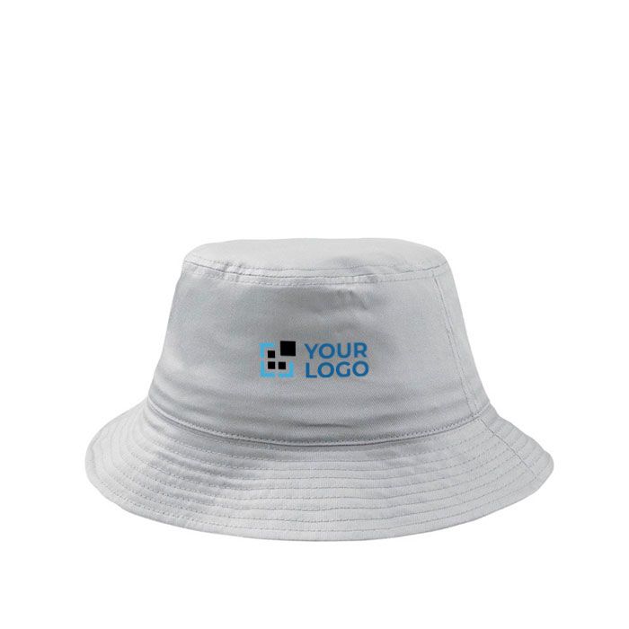 Chapeau de pêcheur en coton taille unique avec 8 rangs 180 g/m2 avec zone d'impression