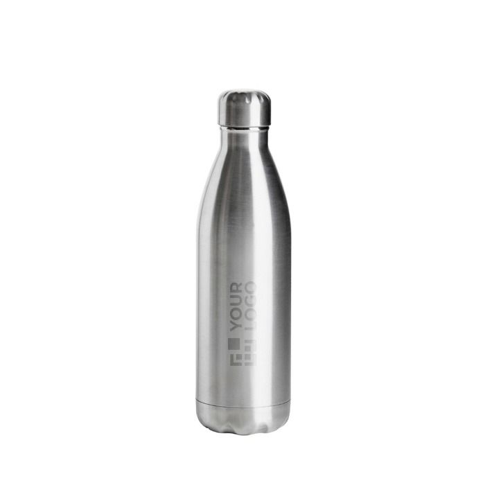 Bouteille en acier à double paroi avec haute capacité thermique 500ml avec zone d'impression