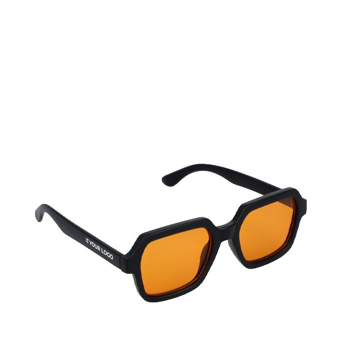 Lunettes de soleil rectangulaires recyclées avec protection UV400