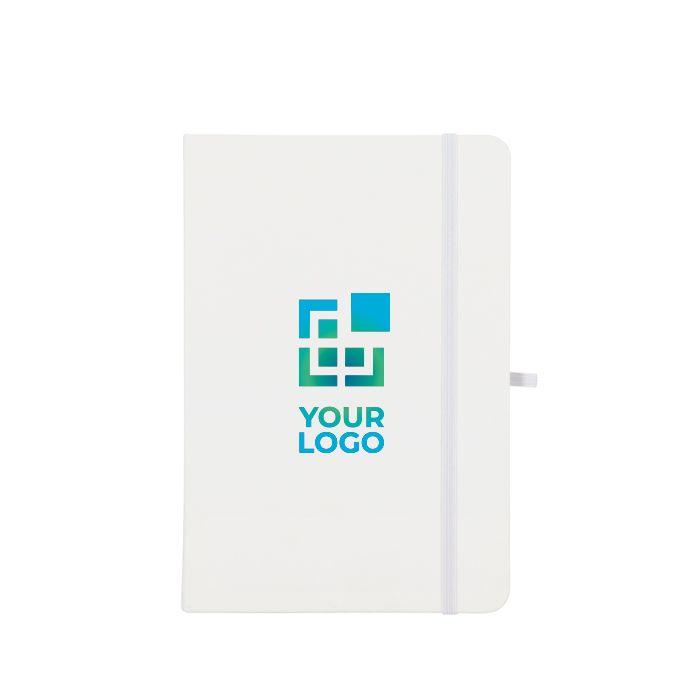 Carnet A5 en PU, notes adhésives et poche intérieure, pages à points