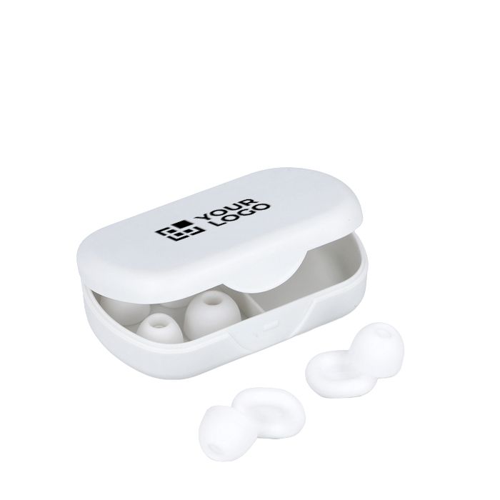 Bouchons d’oreilles en silicone souple avec étui et en 3 tailles