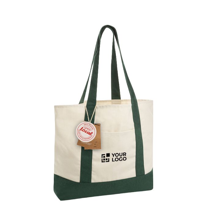 Tote bag en coton recyclé avec message 20 L 350 g/m²