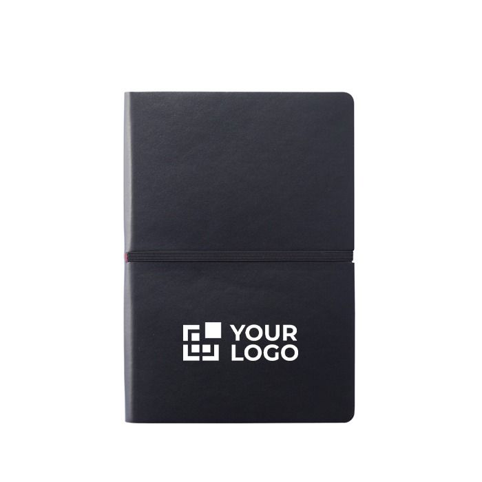 Carnet coloré avec couverture souple avec zone d'impression