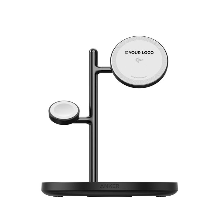 Socle de charge sans fil Anker MagGo 3 en 1 Qi2 15 W