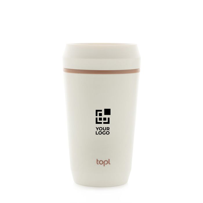 Mug isotherme en plastique recyclé avec couvercle 360° Topl 350 ml