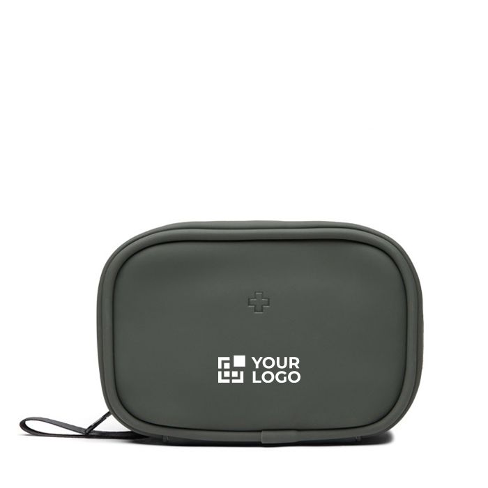 Trousse de secours en polyester recyclé avec accessoires