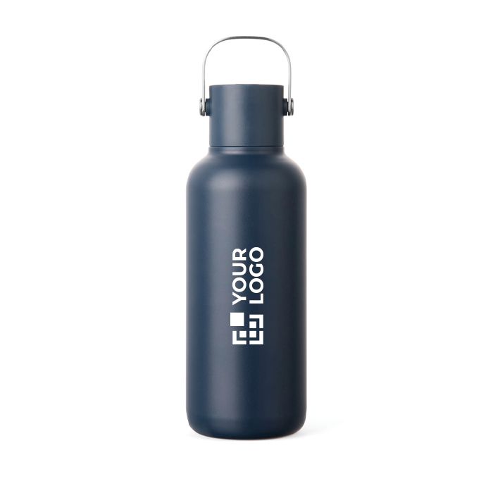 Gourde isotherme à double paroi, paille et couvercle antifuite 600 ml