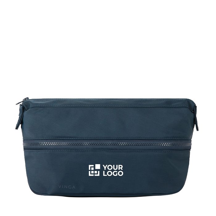 Trousse de toilette extensible en plastique recyclé avec zip 7 L