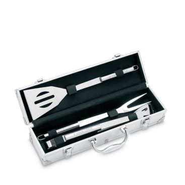 Mallette en aluminium avec accessoires pour barbecue Buffet