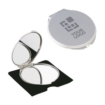 Miroir gravé personnalisé avec le logo de l'entreprise