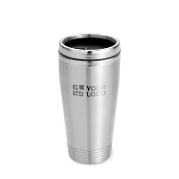 Verre thermique personnalisé de 400ml couleur  argenté mat