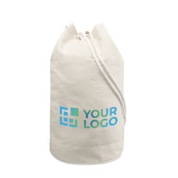 Sac à dos promotionnel en coton couleur  beige