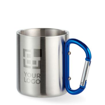 Mugs personnalisés avec mousqueton 220ml avec zone d'impression