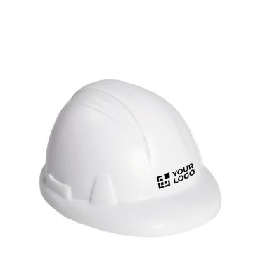 Balle anti-stress en forme de casque couleur  blanc
