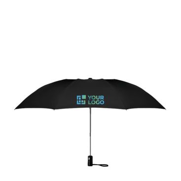 Élégant parapluie pliant personnalisé couleur  noir