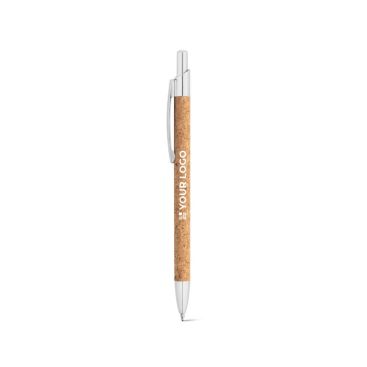 Stylo en liège avec étui avec zone d'impression