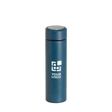 Thermos publicitaire avec infuseur et double paroi couleur noir