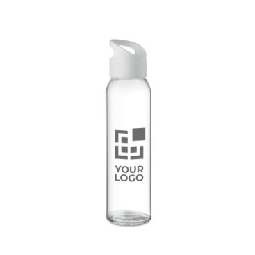 Bouteille en verre personnalisable 470ml avec zone d'impression