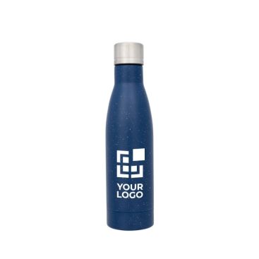 Gourde isotherme personnalisée tachetée avec zone d'impression
