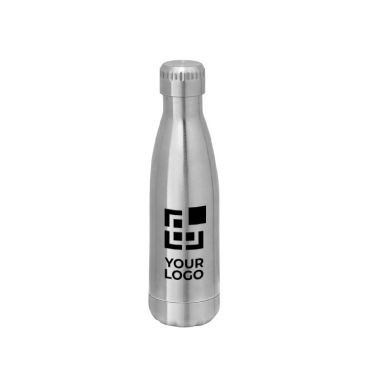 Gourde acier personnalisable coloré avec zone d'impression