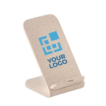 Batterie de secours personnalisable sans fil couleur beige