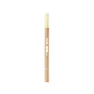 Stylo 2 en 1 avec surligneur personnalisable