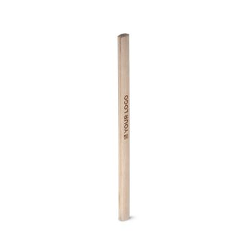 Crayon de charpentier personnalisable couleur bois