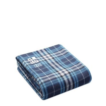 Plaid personnalisé en polaire RPET avec housse 180 g/m² Gstaad