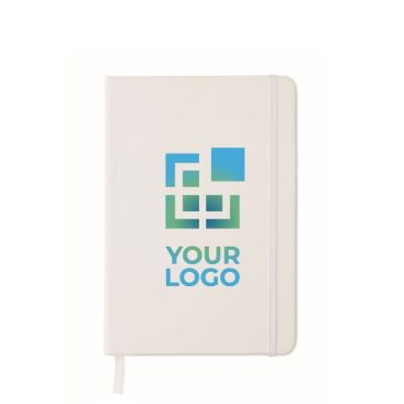 Carnet à couverture rigide antibactérien couleur blanc