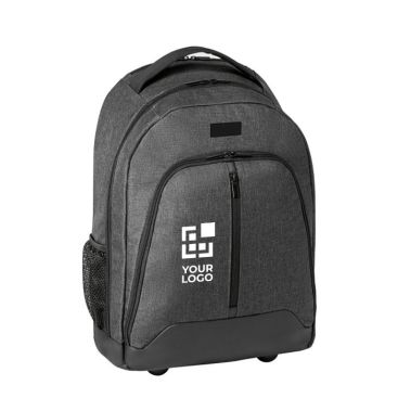 Sac à dos à roulette pour ordinateur couleur gris foncé