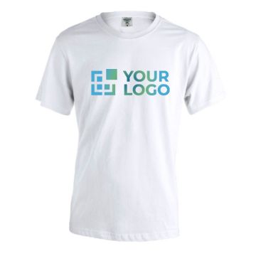 Tee-shirt personnalisé en coton 130 g/m2 avec zone d'impression