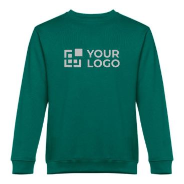 Sweat-shirt en coton et polyester 300 g/m2 avec zone d'impression