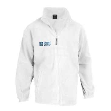 Veste polaire personnalisée chaude 280g/m2 couleur blanc