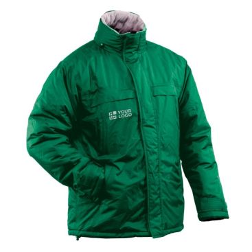 Parka personnalisée chaude et résistante couleur vert