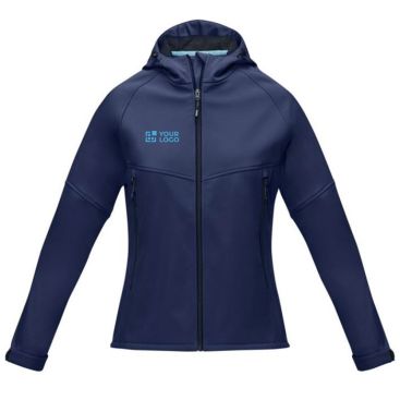 Veste soft Shell recyclée pour femmes 280 g/m2 avec zone d'impression