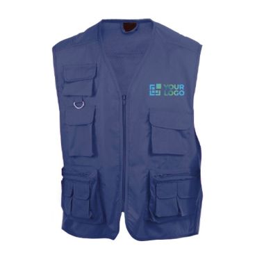 Gilet multipoches personnalisé avec logo