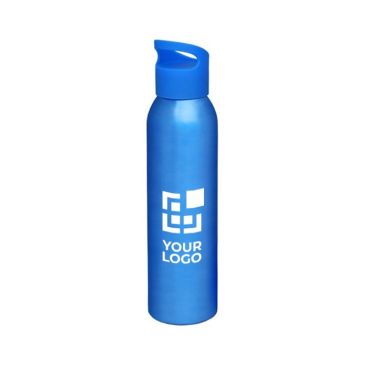 Gourde aluminium personnalisable avec logo couleur blanc