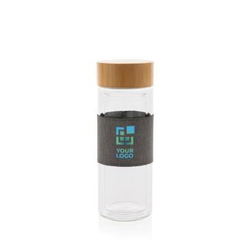 Bouteille à infusion personnalisée avec zone d'impression