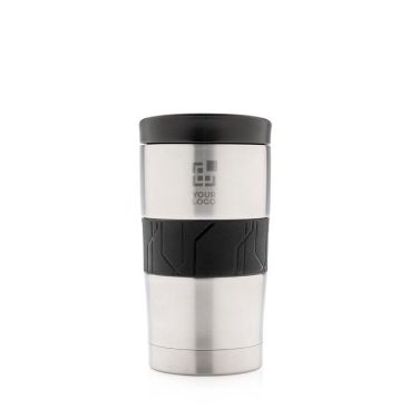 Mug isotherme personnalisable en acier couleur argenté